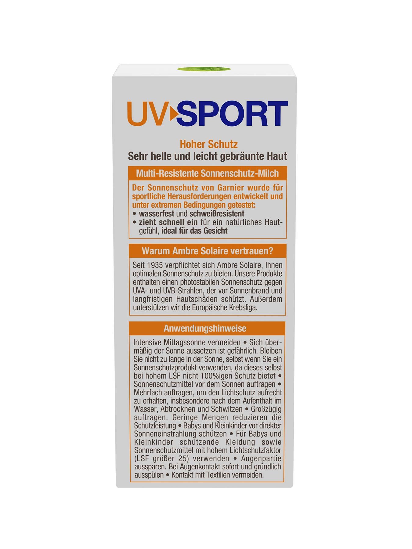 Sonnenschutz-Milch-LSF-30-Ambre-Solaire-UV-Sport-50ml-Verpackung-Rueckseite-Garnier-Deutschland-gr
